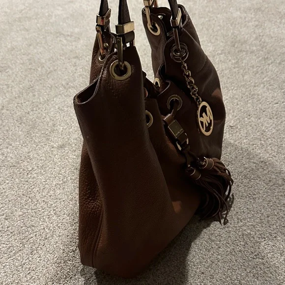 Michael Kors Brown Leather Shoulder Bag - Picture 3 of 5